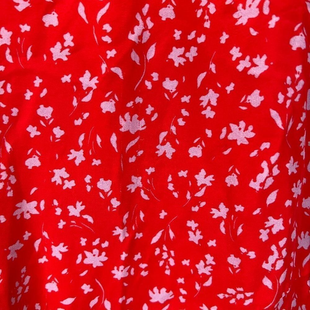 Parker Red Pink Jennifer Combo Midi Dress $358 - Picture 9 of 9